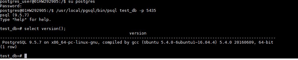 to know the version of postgres
